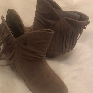 Fringe boots.